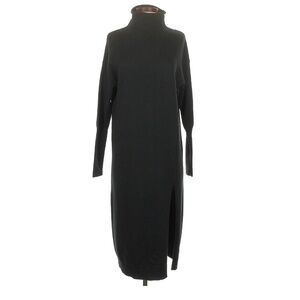 Wilfred black wool turtleneck dress.